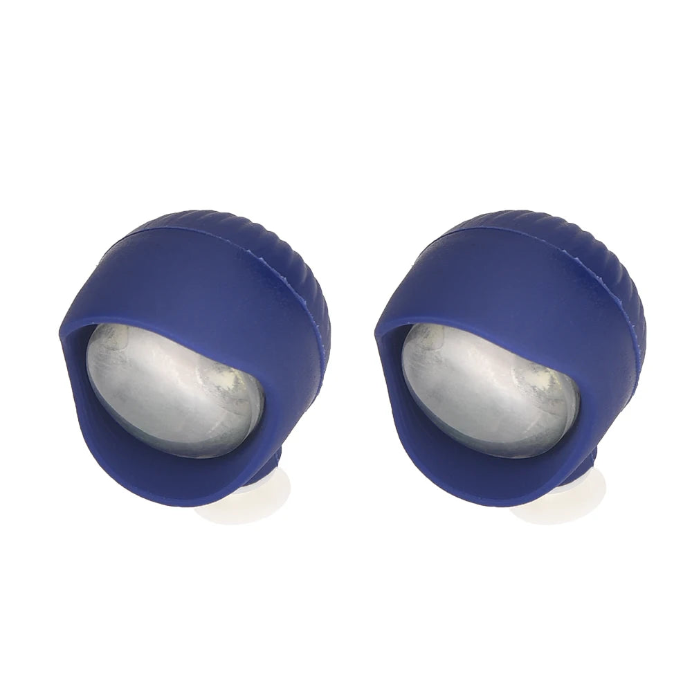 2pcs PVC LED Shoe Lights Charms Accessories for Night Rides, Walks & Dog Walks,Shoes Charms, 3 Lighting Modes | Color:Navy Blue