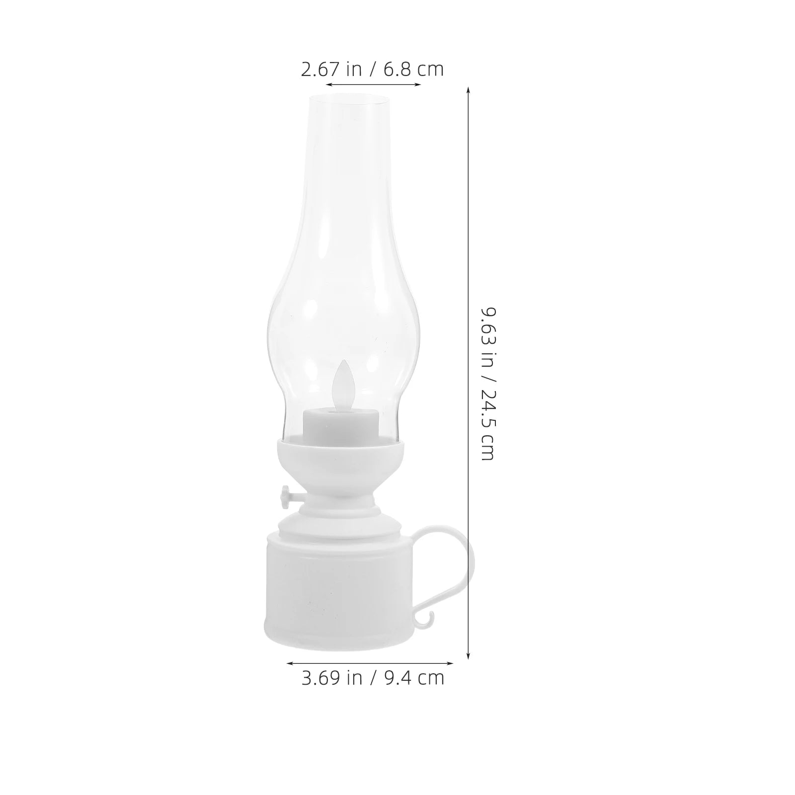 Style LED Lamp Ornament for Desk Fireplace Living Room Farmhouse Decor Electric Light Vintage Touch | 4