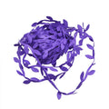 10 Meter Silk Leaf-Shaped Handmake Artificial green Leaves For Wedding Decoration DIY Wreath Gift Scrapbooking Craft Fake Flower | Color:purple