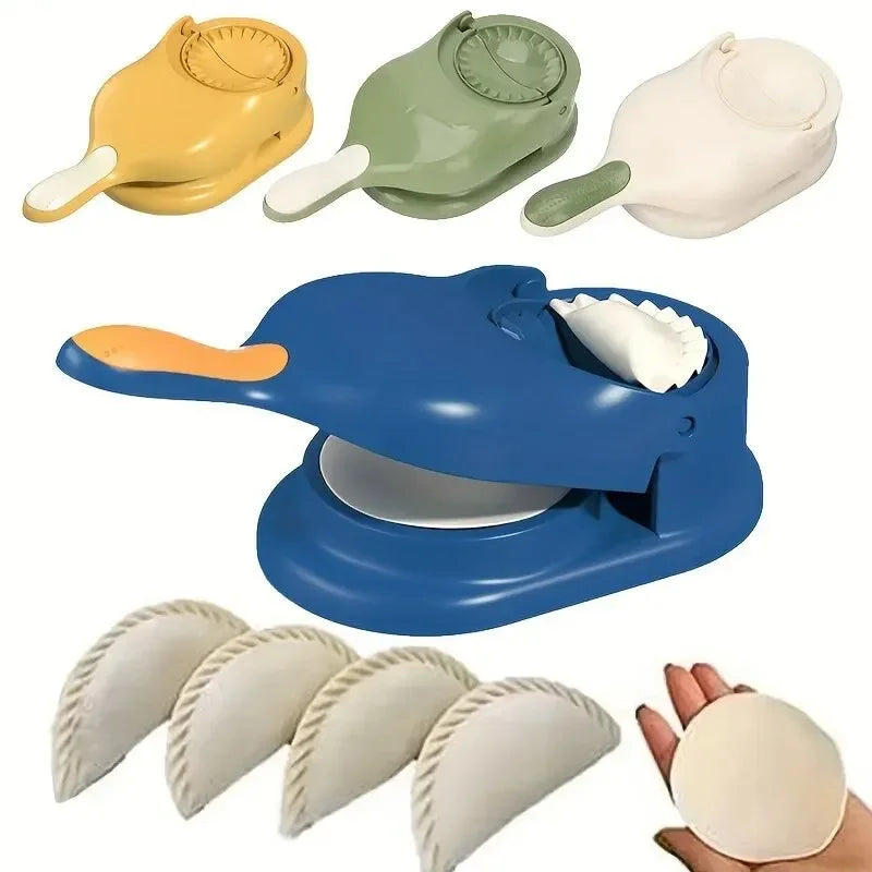 2 in1 Dumpling Maker DIY Kit Wrapper Presser Dough Pressing Ideal for Home Cooking Dough Skin Molder Machine Kitchen Gadgets | 0