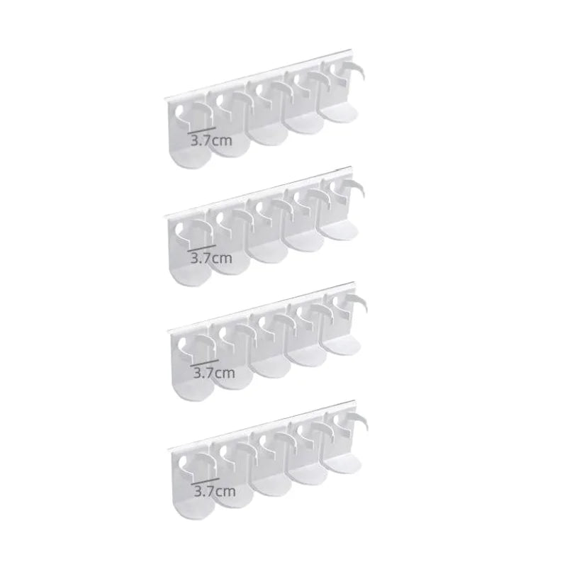 2 Pieces Wall Mounted Spice Jar Holder Adjustable Spice Rack Organizer for Improve Your Kitchen Efficiency | Color:4 Box