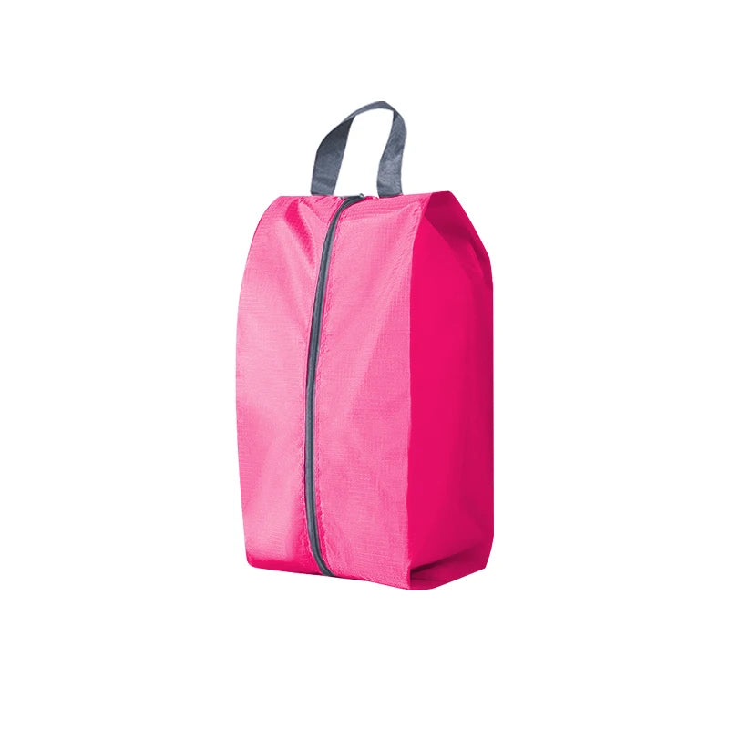 Dustproof Shoes Storage Bags Travel Portable Shoes Bag with Sturdy Zipper Pouch Case Waterproof Pocket Shoes Organizer | Color:Pink