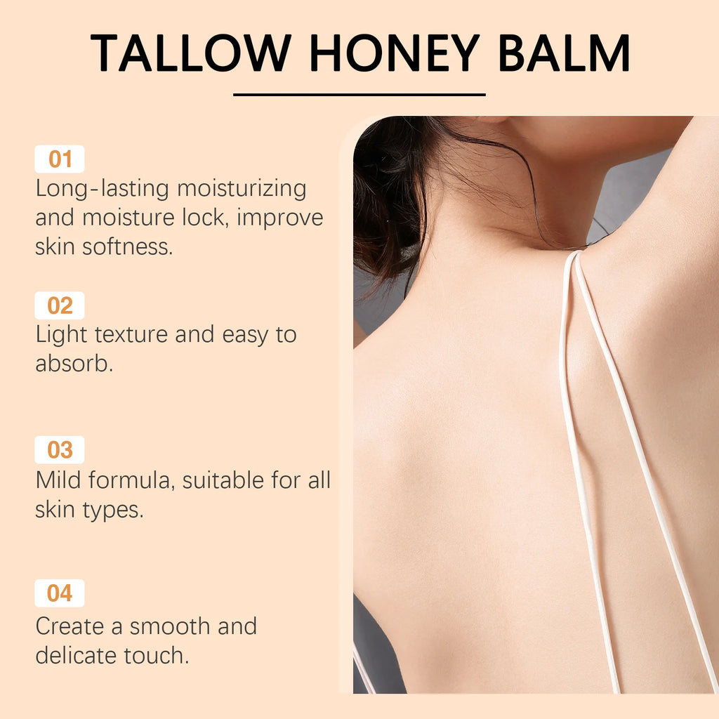 Tallow Honey Cream Glow Hydrating Skin Improve Elasticity Soft Bleaching Improve Dullness Firming Face Body Moisturizer Lotion | 2