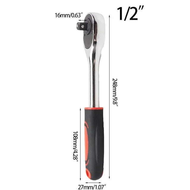 Onnfang 7-19/11-32mm Universal Ratchet Wrench Universal Socket Head, Household Socket Power/Hand Tool Wrench | Color:G