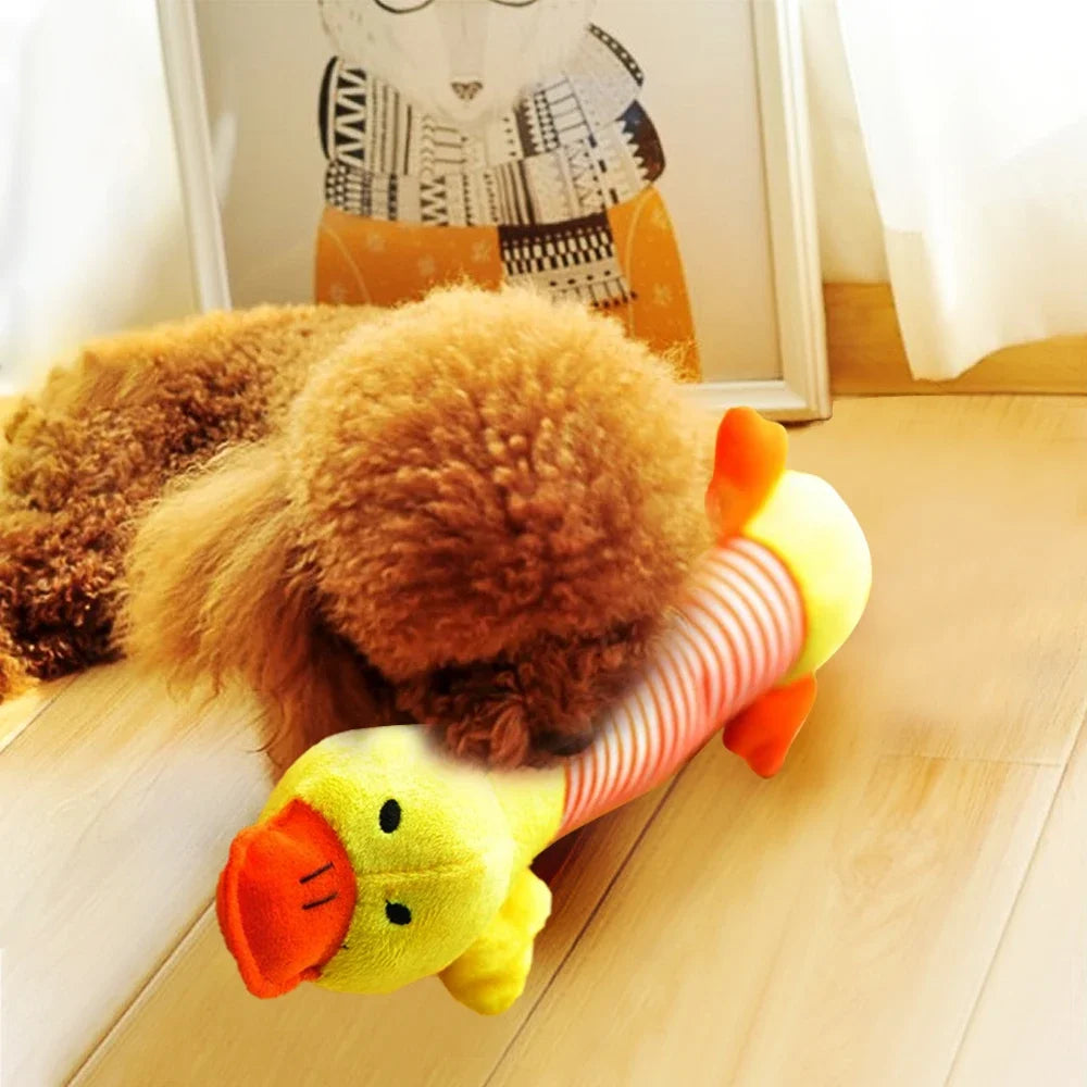 Plush Cute Elephant Duck Pig Pet Dog Cat Squeak Sound Dog Toys Funny Fleece Durability Chew Molar Toy Fit for All Pets | 3