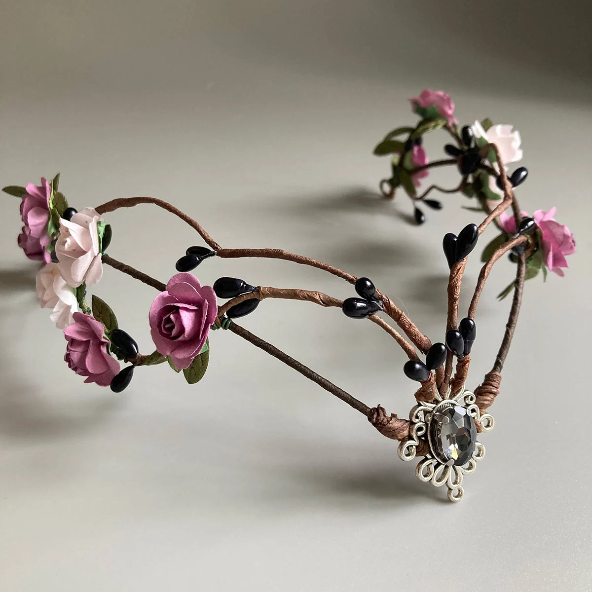 Elf Crown  Minimalist Woodland Tiara Deer Antlers Elven Headpiece Festival Boho Wedding Bride Fairy Costume Circlet Renaissance | 4