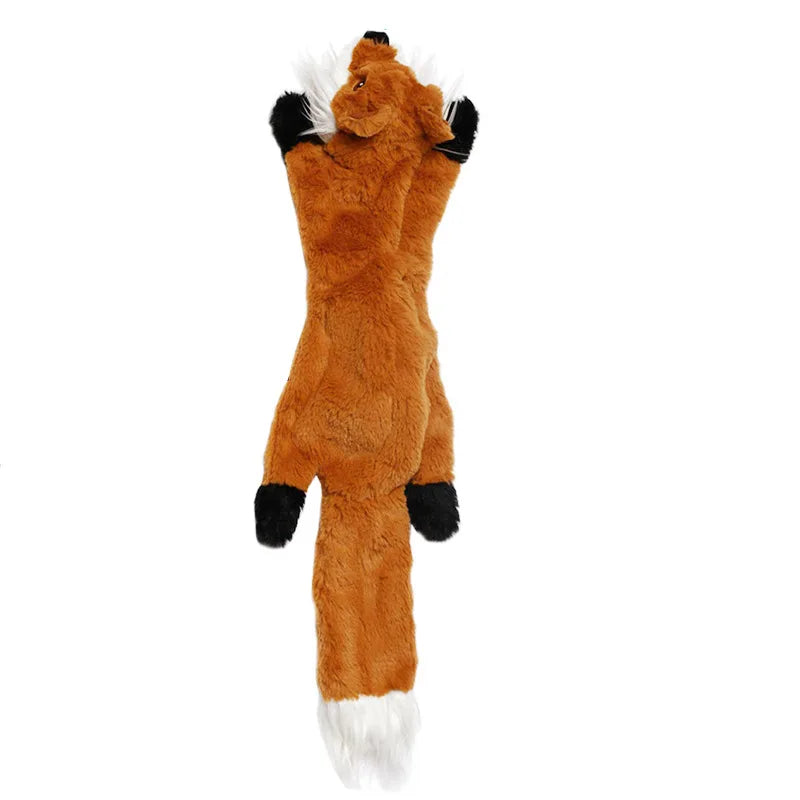 Cats and Dogs Pet Plush Dinosaur Toys Interactive Dog Chew Toys Plush Stuffing Pet Supplies Dog Toys for Small Dogs | Color:fox