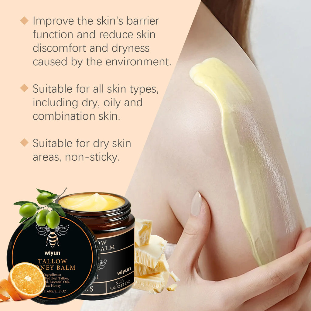 Tallow Honey Cream Glow Hydrating Skin Improve Elasticity Soft Bleaching Improve Dullness Firming Face Body Moisturizer Lotion | 1