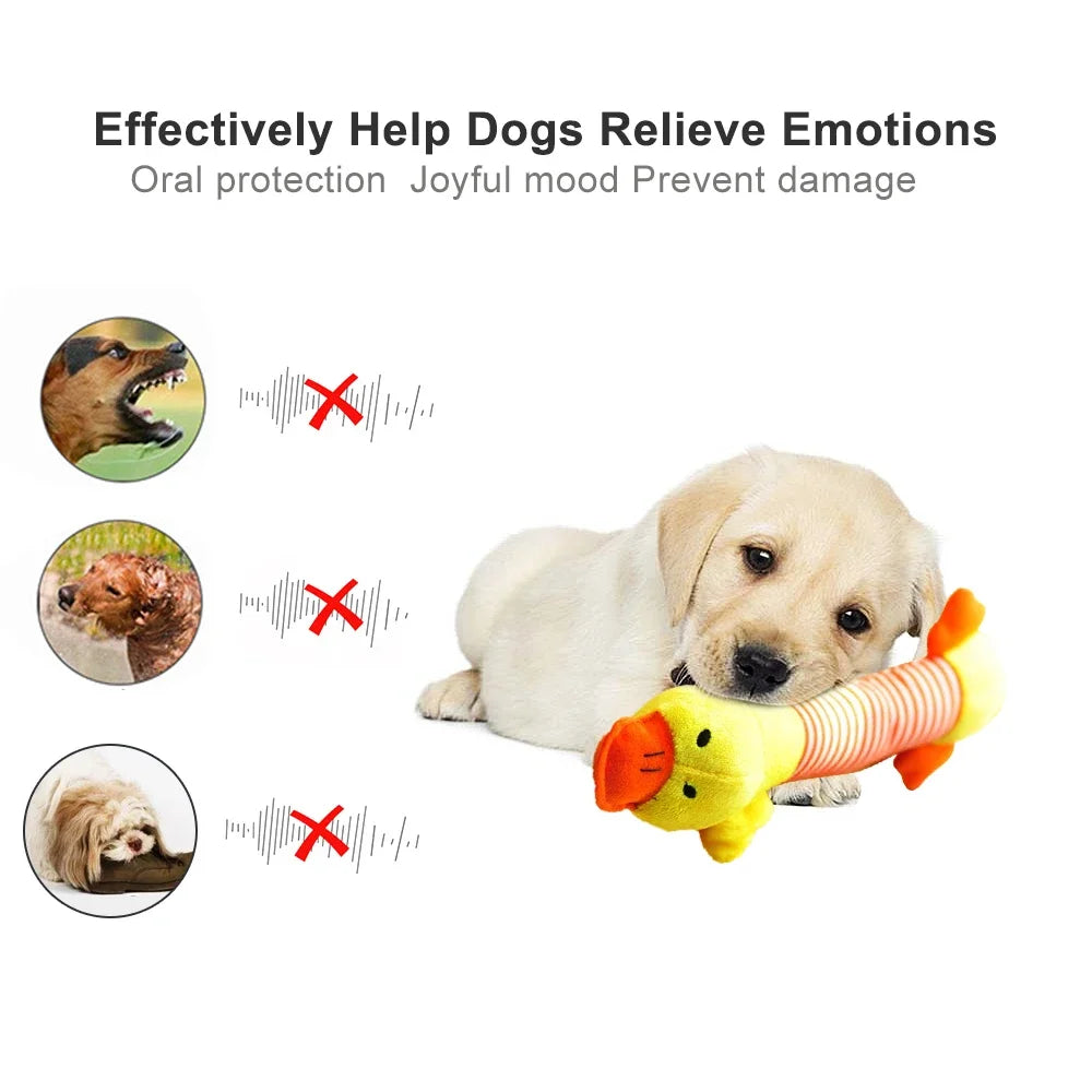 Plush Cute Elephant Duck Pig Pet Dog Cat Squeak Sound Dog Toys Funny Fleece Durability Chew Molar Toy Fit for All Pets | 5