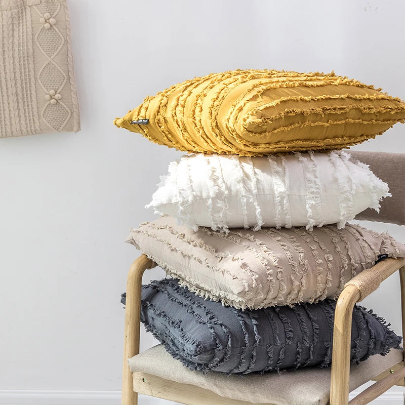 Nordic Style Cushion Cover Cotton Pillow Cover Boho Decorative Pillows for Sofa Living Room Home Decor Pillowcase 45x45cm 50x50 | 0