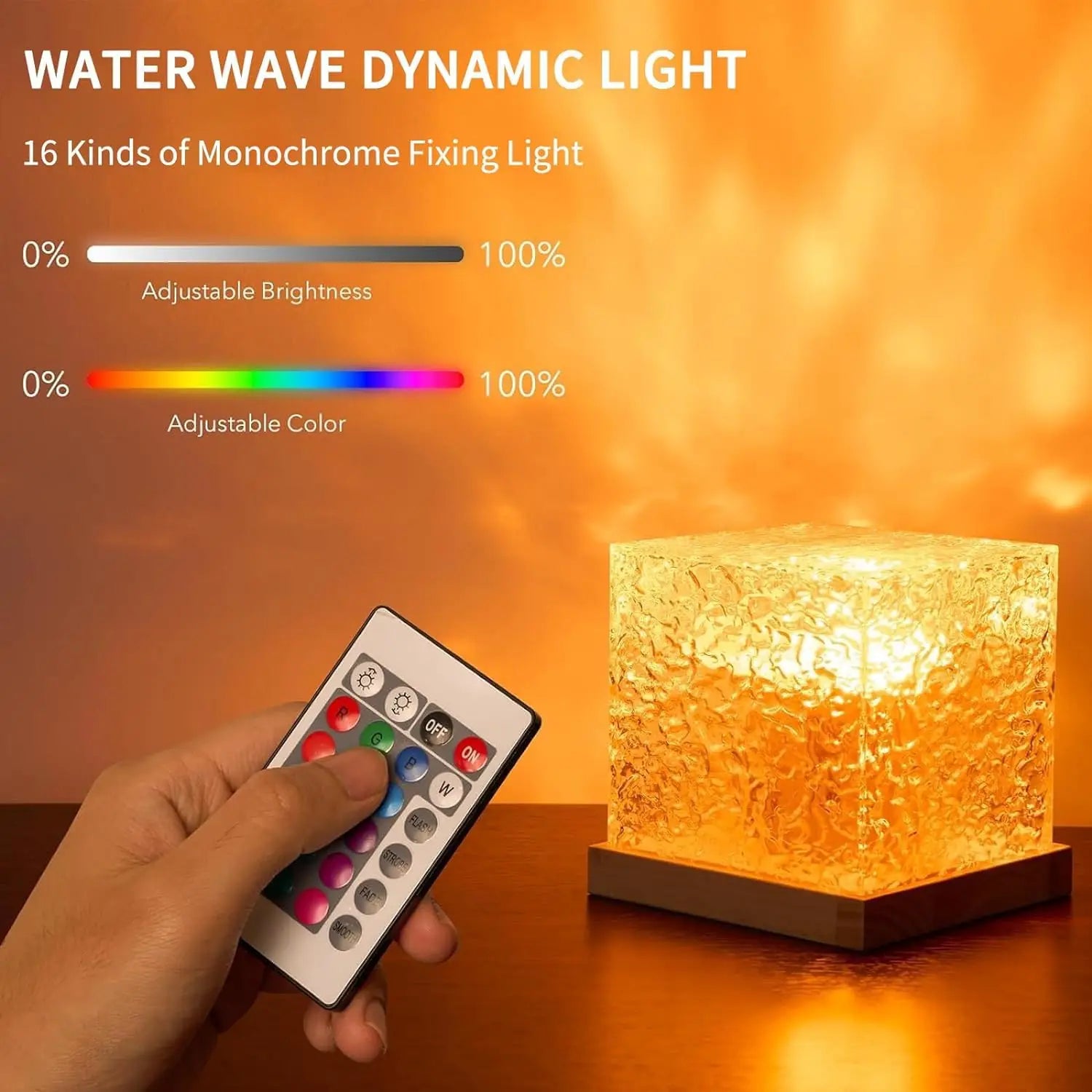 Ocean Wave Projector Light 16 Colors Midnight Aura Aurora Glow Lamp Home Office Bar Restaurant Underwater Projector Night Light | 4