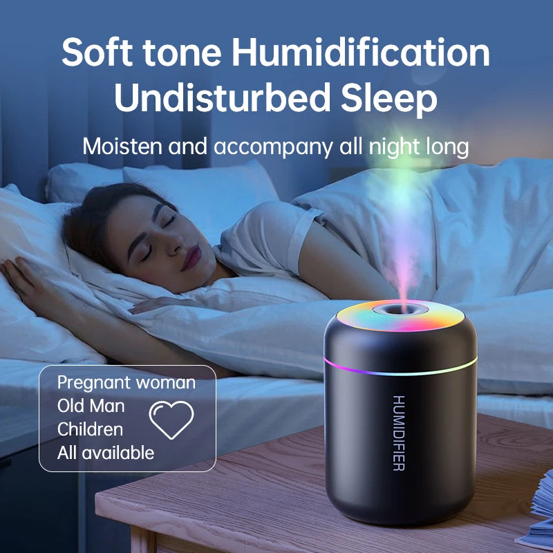180ML Mini Air Humidifier USB Electric Aroma Diffuser Essential Oil Purifier Aromatherapy Mist Maker Lights For Car Home Bedroom | 2