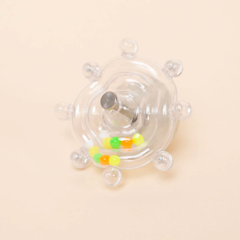 Interactive Parrot Toy Bird Cage Toy for Parrots Rotating Treat Dispenser,  for Mental Stimulation and Entertainment | Color:Transparent