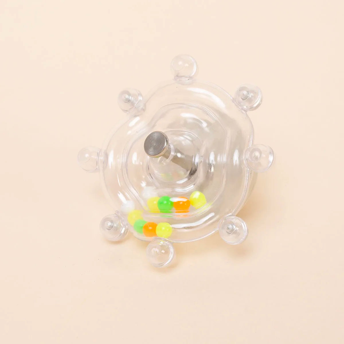 Interactive Parrot Toy Bird Cage Toy for Parrots Rotating Treat Dispenser,  for Mental Stimulation and Entertainment | Color:Transparent