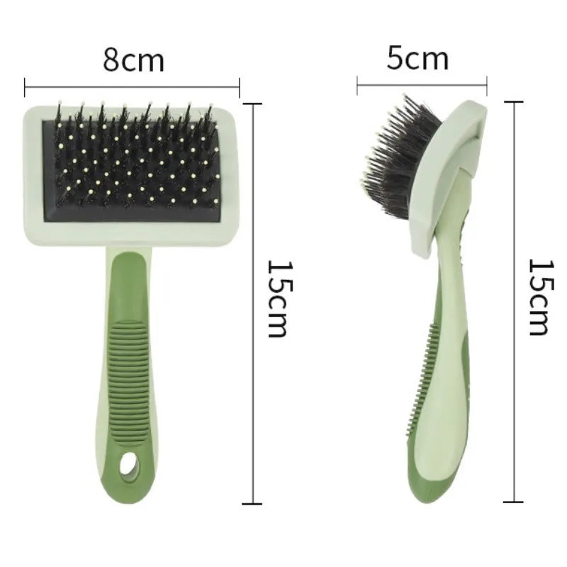 Dog Comb Pet Hair Remover No Hurt Brush for Dogs Hair Pulling Massage Dog Brush Soft Dogs Brushes Cleaning Cat Comb Pet Products | Color:Small