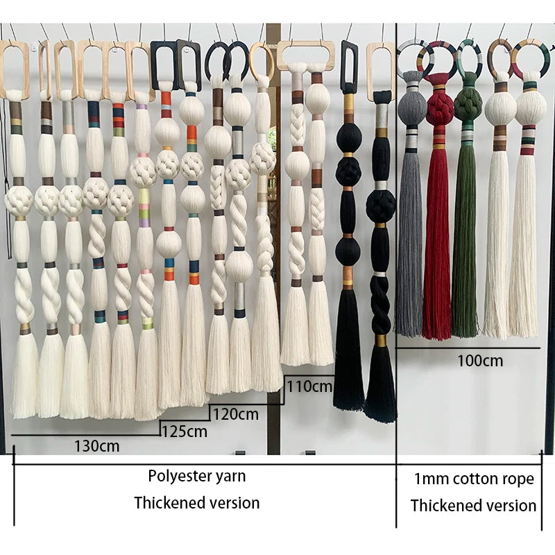 Boho Macrame Spherical Ball Hanging Decor Handwoven Unique Wall Sculpture Modern Organic Art for Living Room Bedroom Home Decor | 4