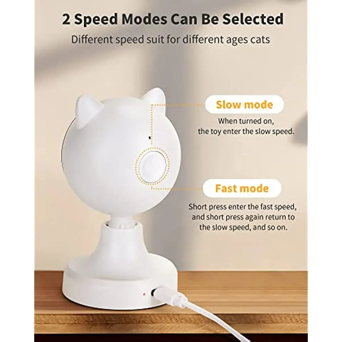 ATUBAN Automatic Laser Cat Toys,USB Rechargeable,Interactive Cat Toy for Indoor Cats Kitty Kittens Dog,Multifunctional Cat Toy | 3