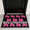 Cool Pink Cat Entrance Doormat Anti-slip PVC Floor Mats Ins Style Entry Porch Hallway Entryway Home Decor Dust Removal Carpet | 0