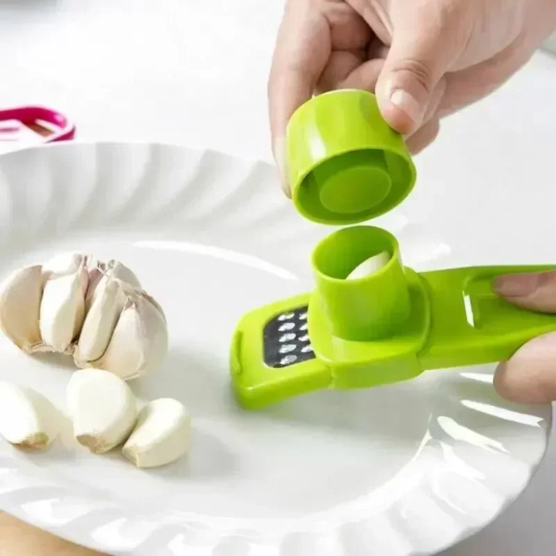Hot 1 Pack Mini Garlic Grinder Creative Garlic Press Kitchen Garlic Mash Manual Mashing Green Kitchen Gadgets Accessories | 0