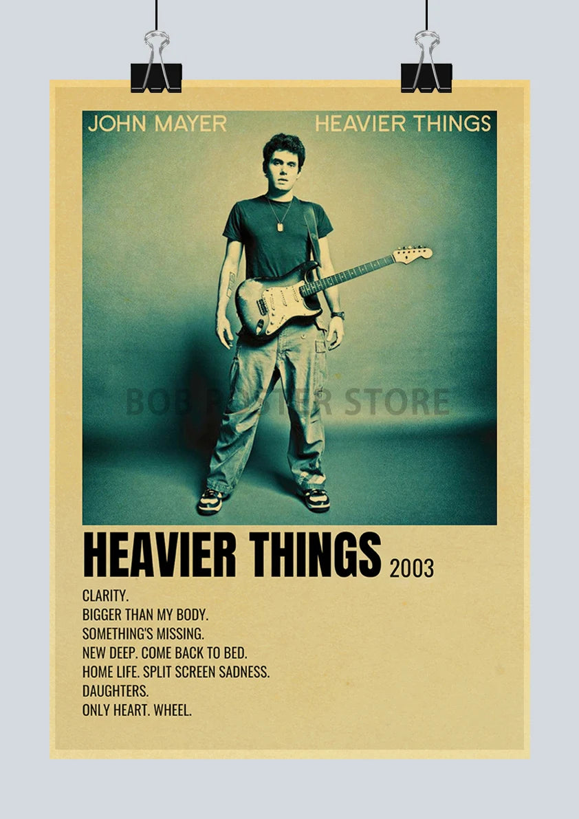 Classic Hot Singer Musician Poster Vintage Kraft Paper Decorative Collection Art Home Study Room Bar Cafe Door Gift Wall Sticker | Color:Q217-33