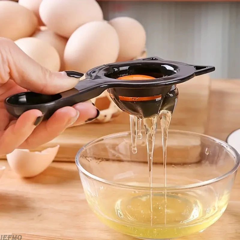 2-in-1 Cute Cartoon Cat Egg Separator & Measuring Cup Easy Yolk & White Filter for Baking and Cooking, Perfect Kitchen Gadget | 2