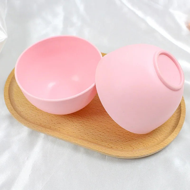 Silicone Face Mask Bowl Set Mask Stick Big Face Mask Powder Mixing Bowl Spatula Masks Brush DIY Skin Care Set Salon Beauty Tools | Color:Pink Bowl-1pc