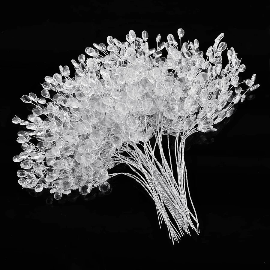 Artificial Flower Acrylic Water Droplet Handmade Valentine's Day Room Decor Wedding Bridal Bouquet Wreath Hairpin DIY Gift Candy | 3