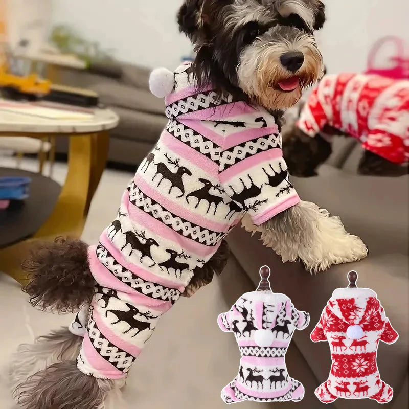 Dog Xmas Costumes Pet Elk Clothes Dog Cat Warm Christmas Coat For Small Large Dogs Cats Sweater Xmas Gifts For Pet Lovers | 0
