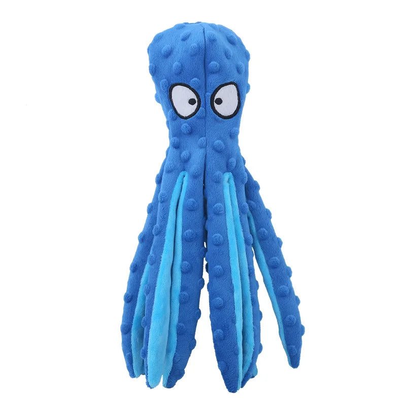 Cats and Dogs Pet Plush Dinosaur Toys Interactive Dog Chew Toys Plush Stuffing Pet Supplies Dog Toys for Small Dogs | Color:Blue