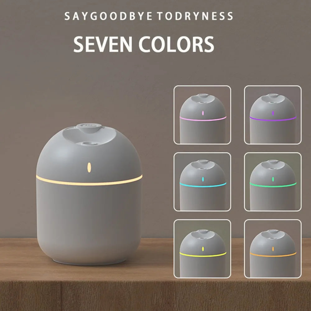 270ML Air Humidifier Cool Mist Aroma Diffuser LED Night Light  power-off protect USB Humidificador For Home Office | 4