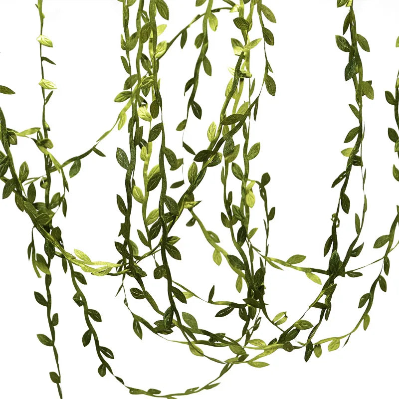 10 Meter Silk Leaf-Shaped Handmake Artificial green Leaves For Wedding Decoration DIY Wreath Gift Scrapbooking Craft Fake Flower | 4