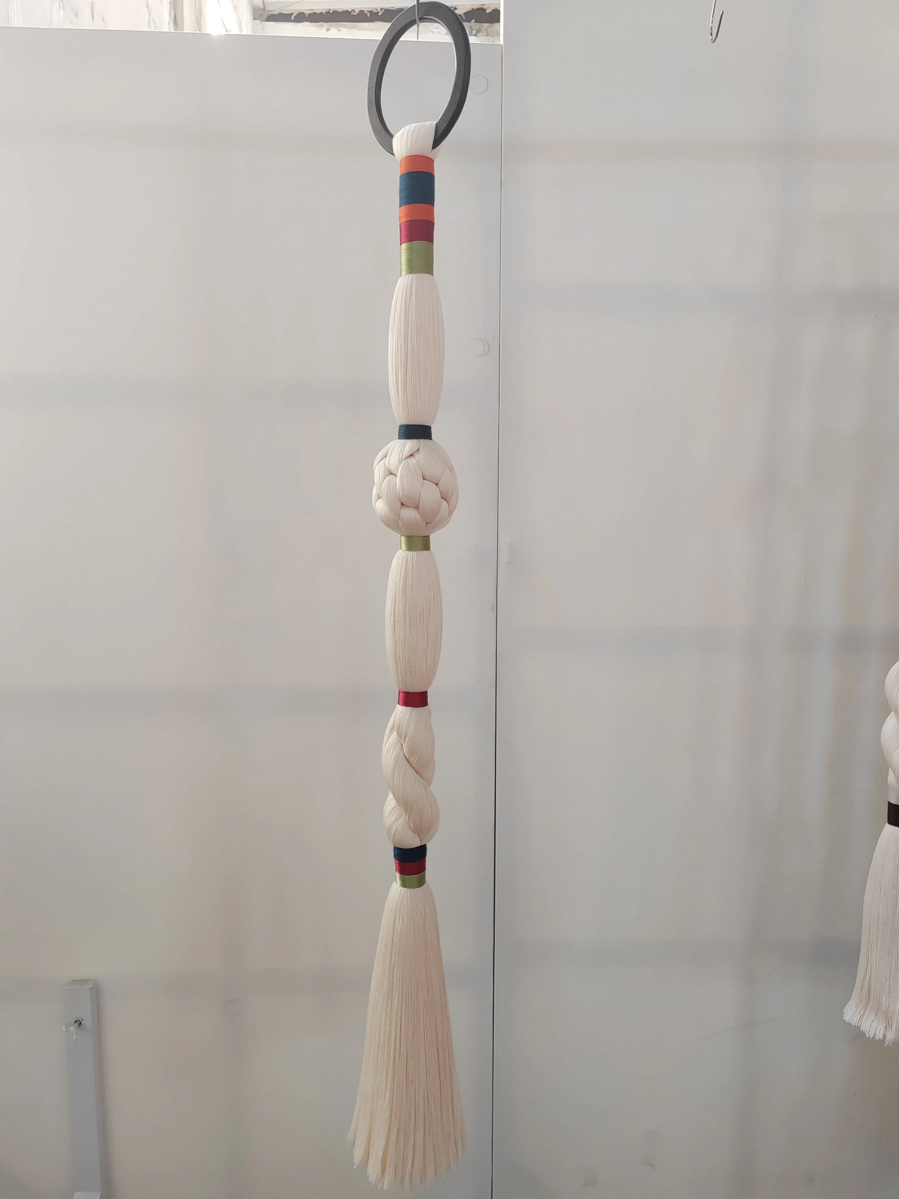 Boho Chic Art Decor Rope Knot Thick Polyester Luxury Woven Wall Hanging Decor For Wedding Or Living Room | Color:M-14x120cm