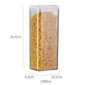 Opening Lid Sealed Jar Transparent Body Food Grade AS Container Kitchen Organizer Tea Coffee Grain Snack Storage Tank | Color:1900ML
