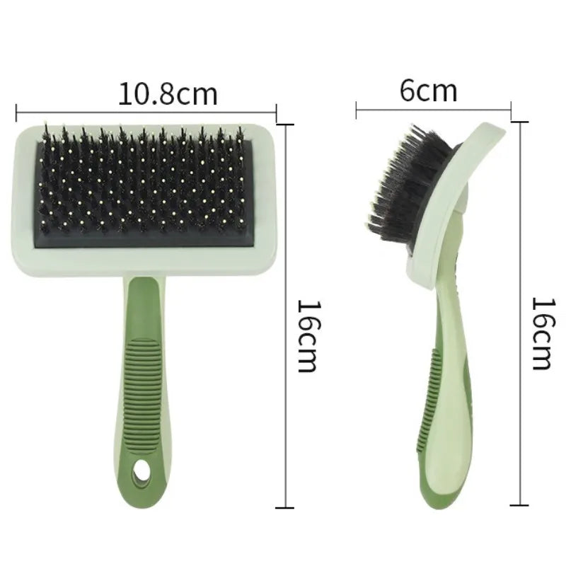 Dog Comb Pet Hair Remover No Hurt Brush for Dogs Hair Pulling Massage Dog Brush Soft Dogs Brushes Cleaning Cat Comb Pet Products | Color:Medium