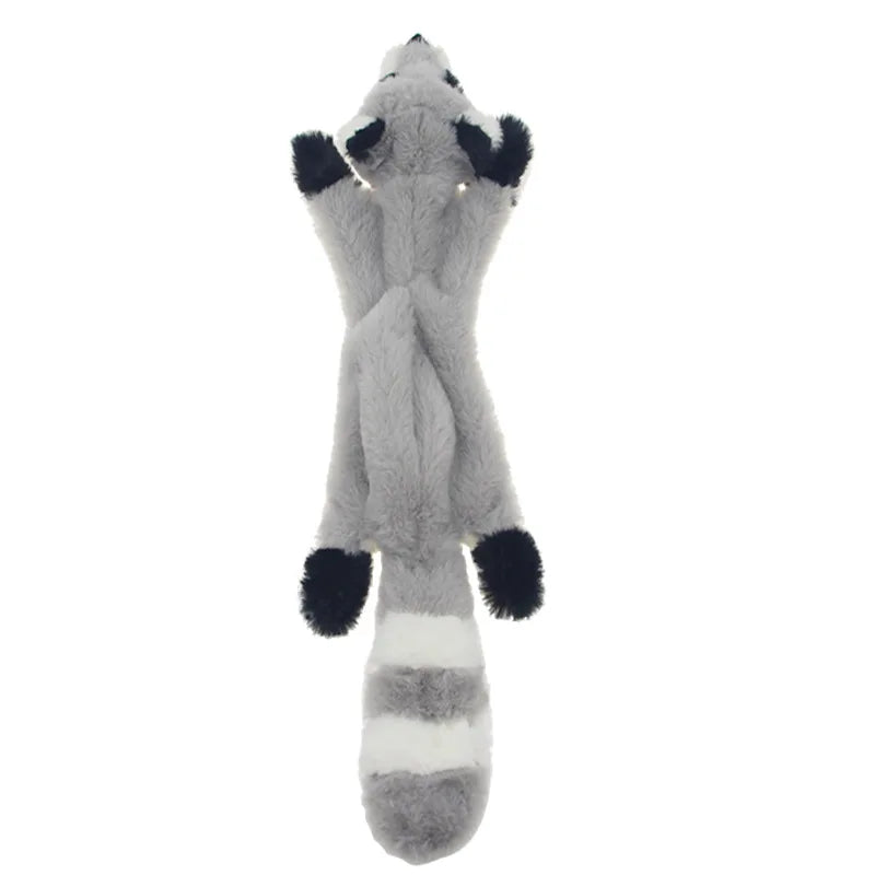 Cats and Dogs Pet Plush Dinosaur Toys Interactive Dog Chew Toys Plush Stuffing Pet Supplies Dog Toys for Small Dogs | Color:Raccoon