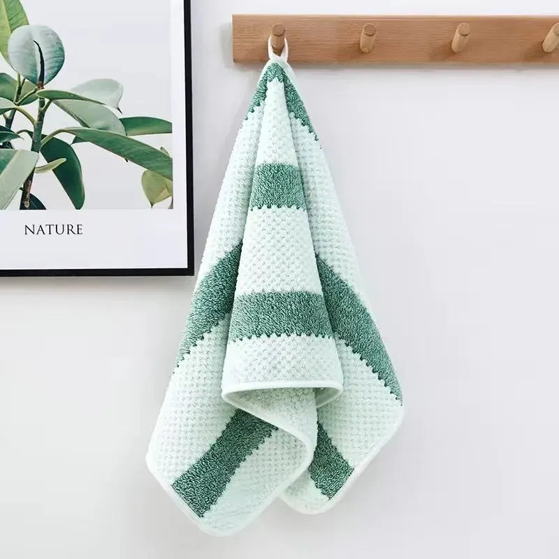 Bath Towel Washcloth Cotton Towel Solid Color Soft Absorbent Towels Multipurpose Use For Hotel Bathroom | 2