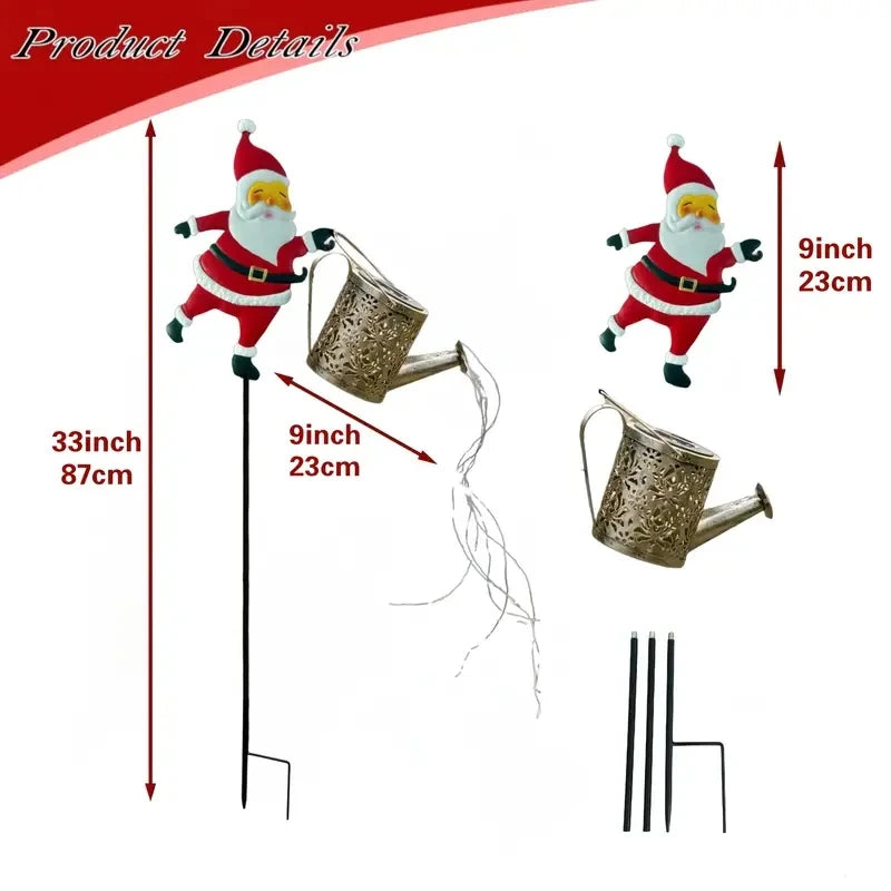 1pcs Christmas Solar Kettle Lights Garden Lawn Decorative Santa Claus Kettle Ground Lamp Solar LED Night Lights Outdoor Decor | 5