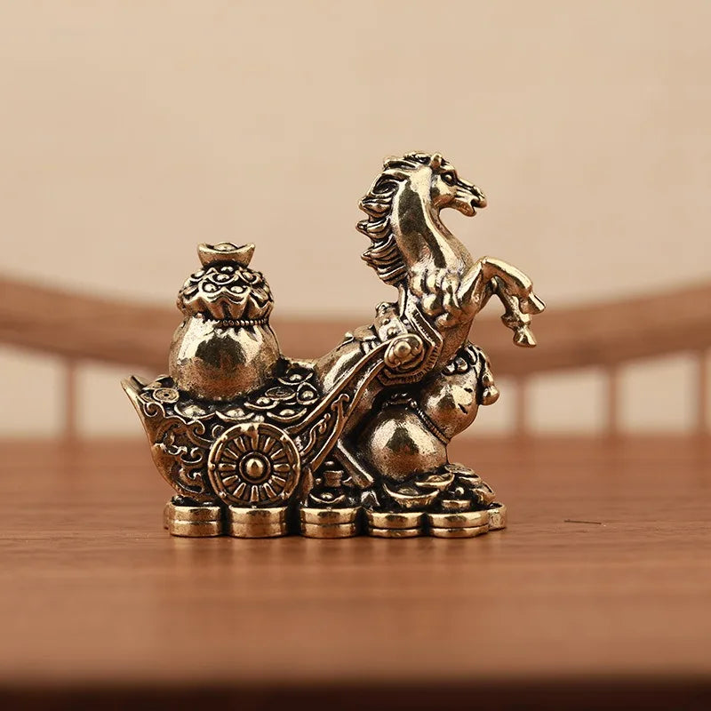 Full Copper Horse Zodiac Wealth Attracting And Protecting Home Decorations Instant Fortune And Success Ornament Chinese New Year | 1
