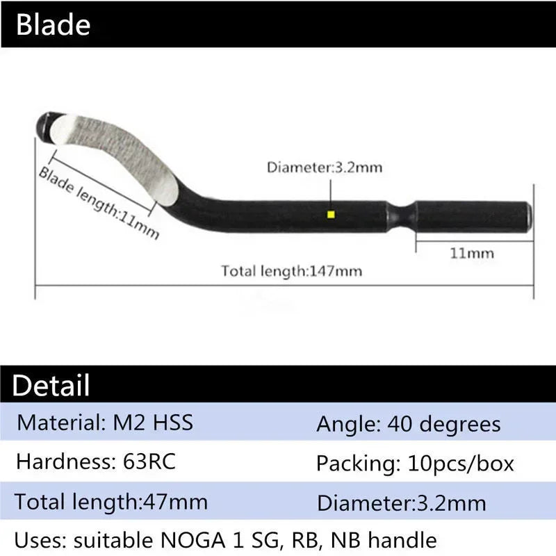 Trimming knife Scraper Deburring Tool Deburring Cutters Set Burr Remover Hand Tool for Wood Plastic Aluminum Copper and Steel | 4