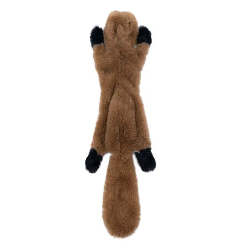 Cats and Dogs Pet Plush Dinosaur Toys Interactive Dog Chew Toys Plush Stuffing Pet Supplies Dog Toys for Small Dogs | Color:squirrel