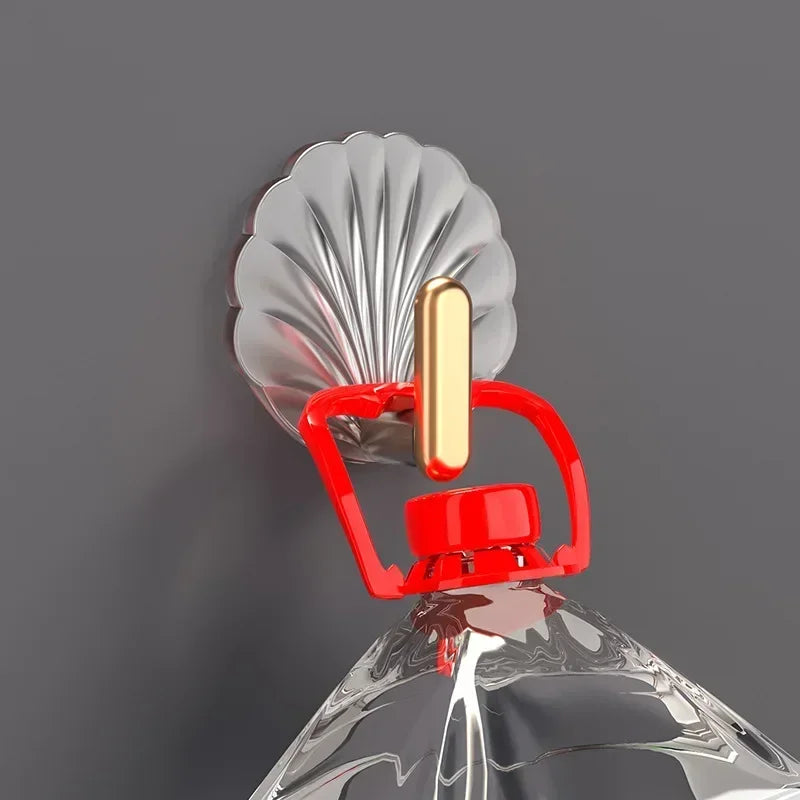 4/2/1pcs Luxury Punch-Free Wall Hooks Strong Sticky Coat Hanger Rack Clothes Towel Bag Key Kitchen Door Organizer Easy Install | 3