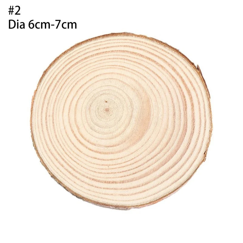 Natural Round Wood Coasters Cup Pad Tea Coffee Mug Mat Drinks Holder Table Mat Wooden Coasters DIY Crafts Home Kitchen Decor | Color:6cm-7cm