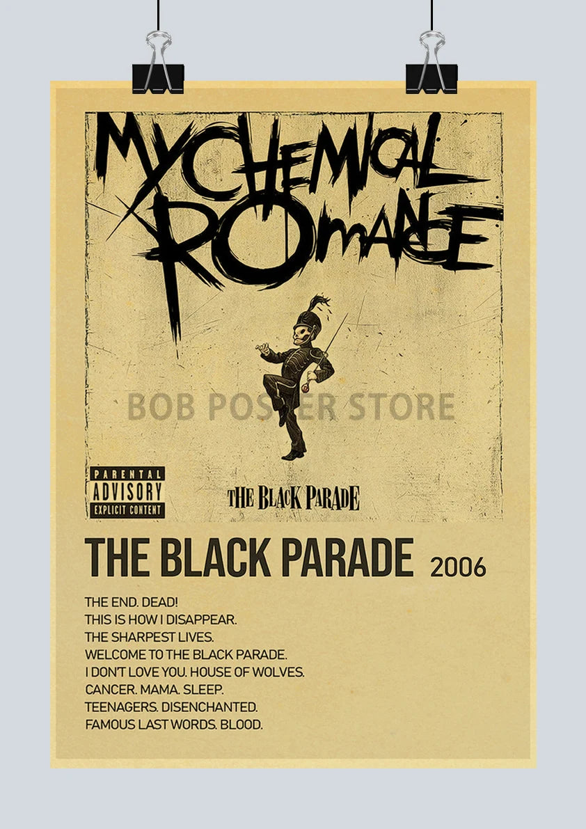 Classic Hot Singer Musician Poster Vintage Kraft Paper Decorative Collection Art Home Study Room Bar Cafe Door Gift Wall Sticker | Color:Q217-15