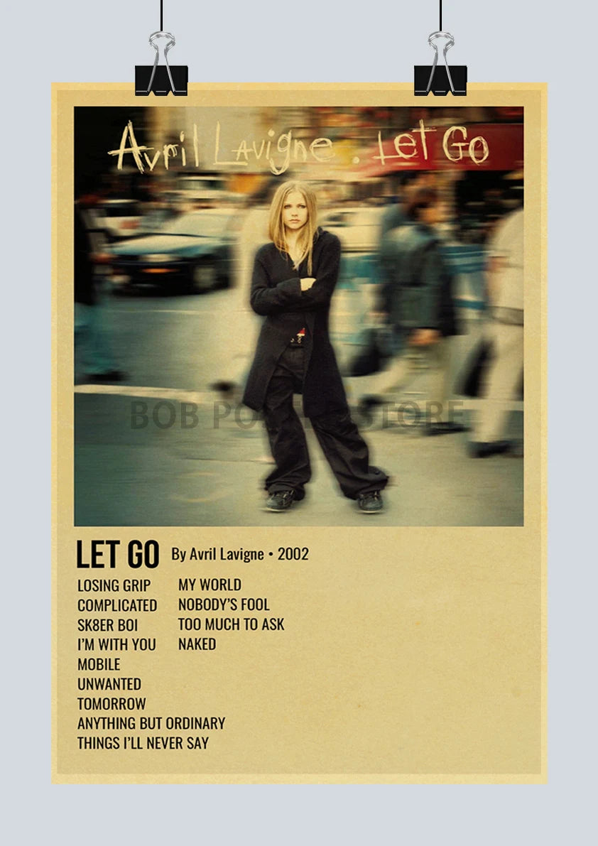 Classic Hot Singer Musician Poster Vintage Kraft Paper Decorative Collection Art Home Study Room Bar Cafe Door Gift Wall Sticker | Color:Q217-5