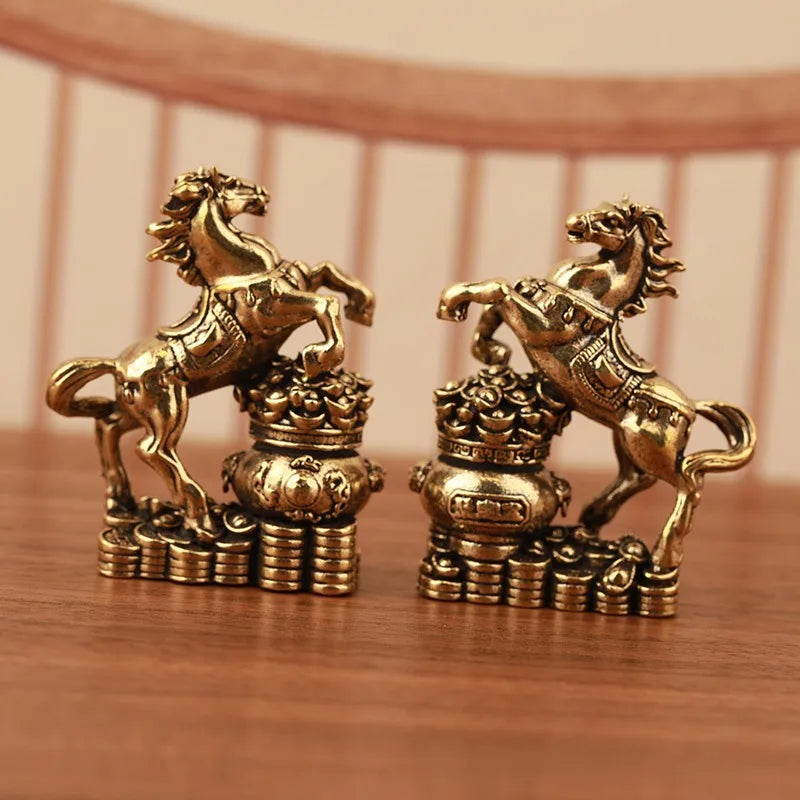 Full Copper Horse Zodiac Wealth Attracting And Protecting Home Decorations Instant Fortune And Success Ornament Chinese New Year | 5