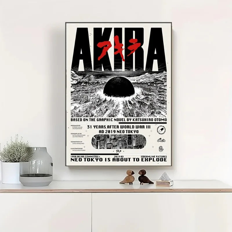 Japanese Cartoon Anime Akira Poster Wall Art Prints Canvas Painting Wall Bedroom Living Room Home Decor | 3