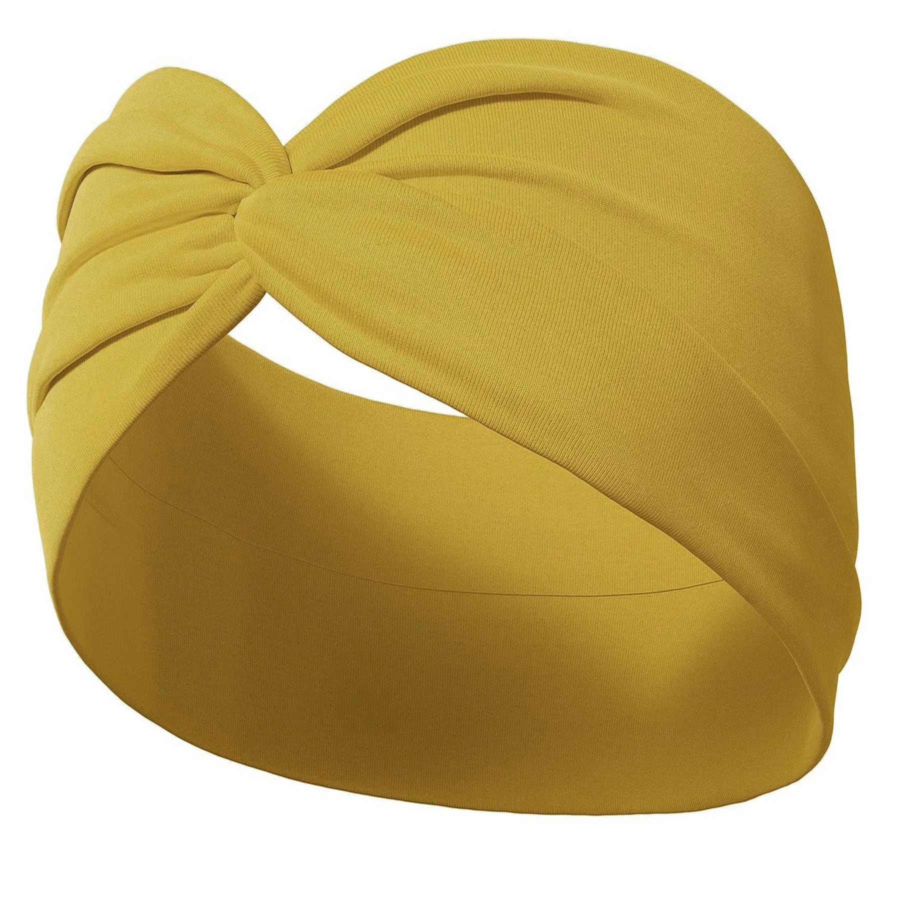 Yoga Headbands For Women's Hair Wide Thick Stretchy Boho African Turban Knotted Leopard Head Bands | Color:Ginger