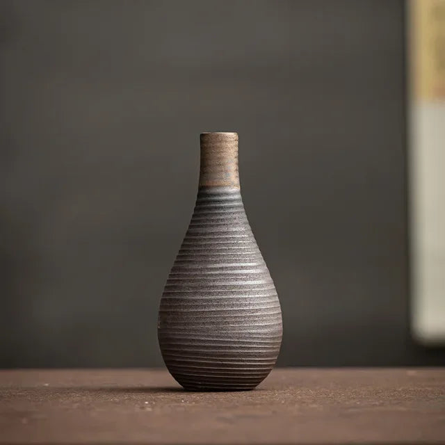 Creative Handmade Antique Ceramic Vases Modern Minimalist Ceramic Decorative Handicrafts | Color:A