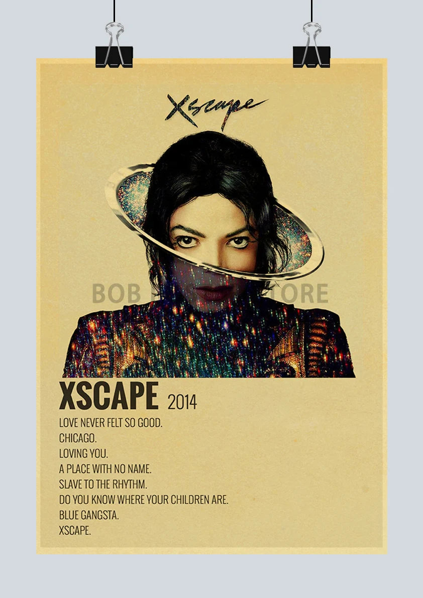 Classic Hot Singer Musician Poster Vintage Kraft Paper Decorative Collection Art Home Study Room Bar Cafe Door Gift Wall Sticker | Color:Q217-32