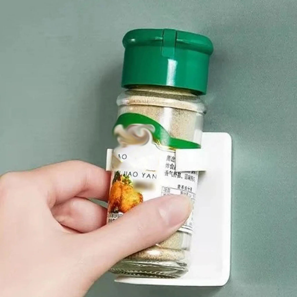 2 Pieces Wall Mounted Spice Jar Holder Adjustable Spice Rack Organizer for Improve Your Kitchen Efficiency | 3